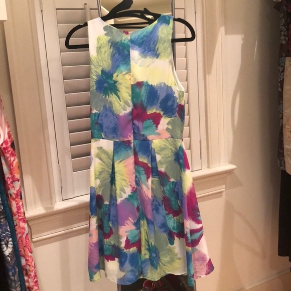 Everly Easter style dress. Floral colorful pattern - Picture 3 of 3